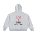 HEART&FAITH Fleeced Full-Zip Boxy Hoodie
