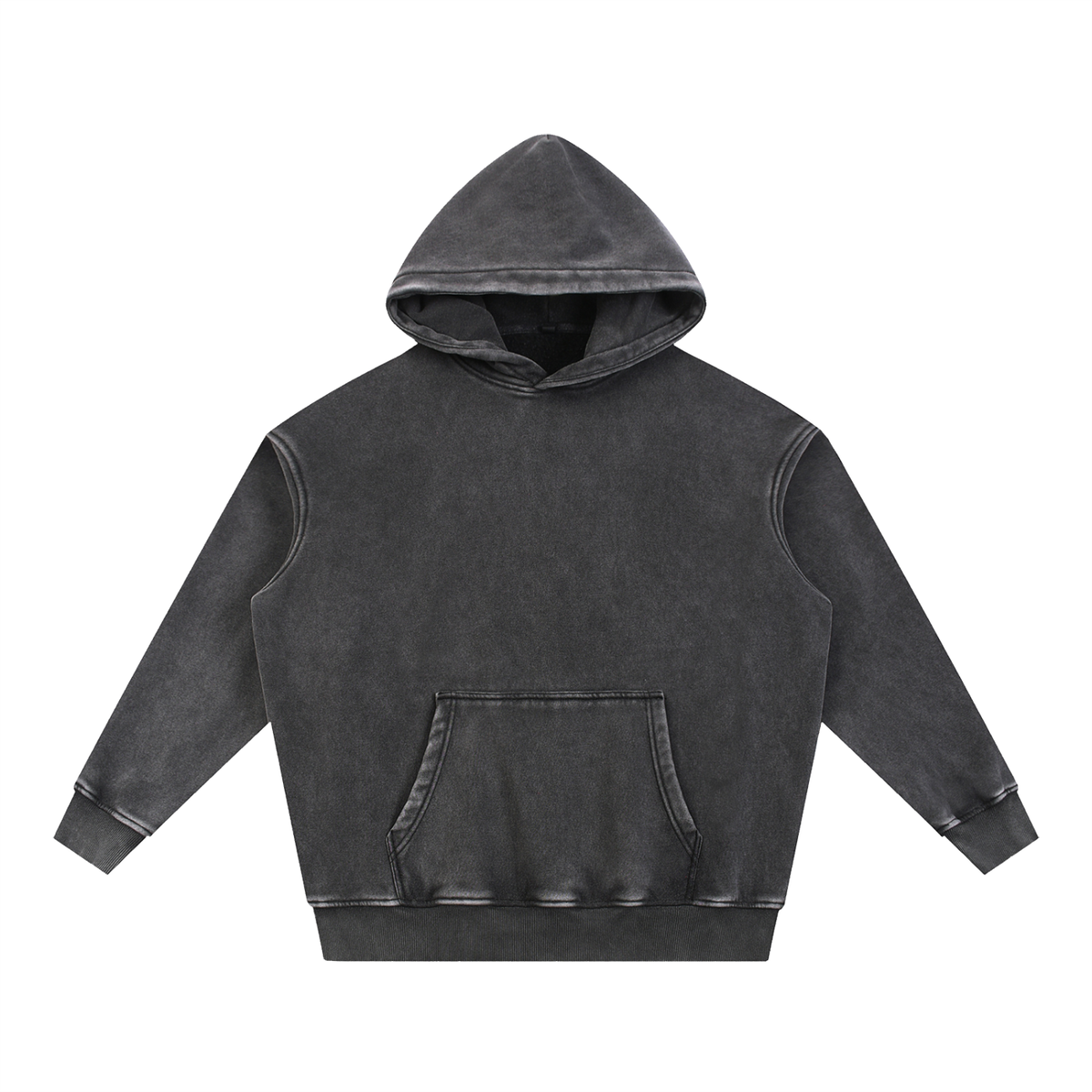 HEART&FAITH Wash Fleece Oversize Hoodie - Dark Colors