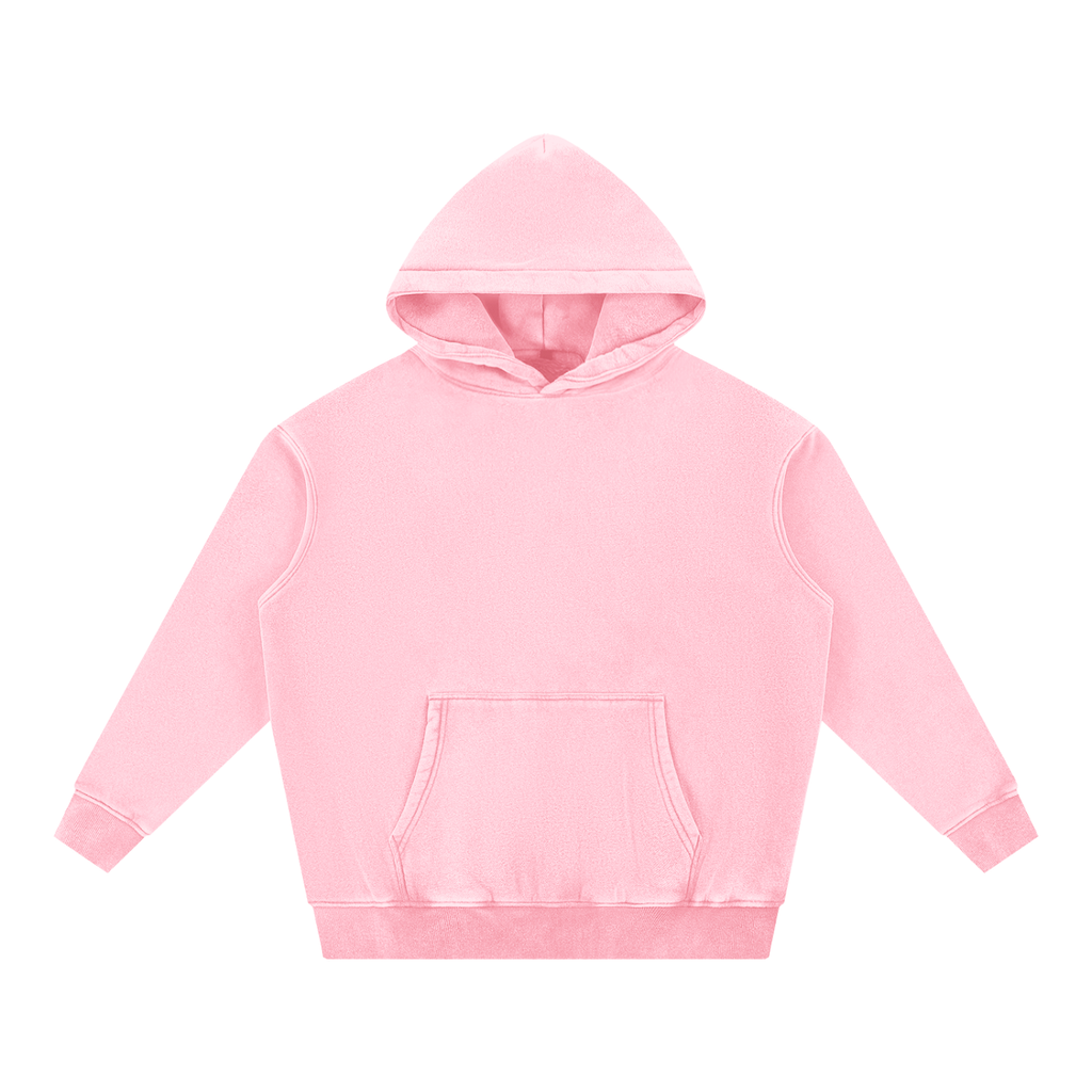 HEART&FAITH  Snow Wash Fleece Oversize Hoodie - Light Colors