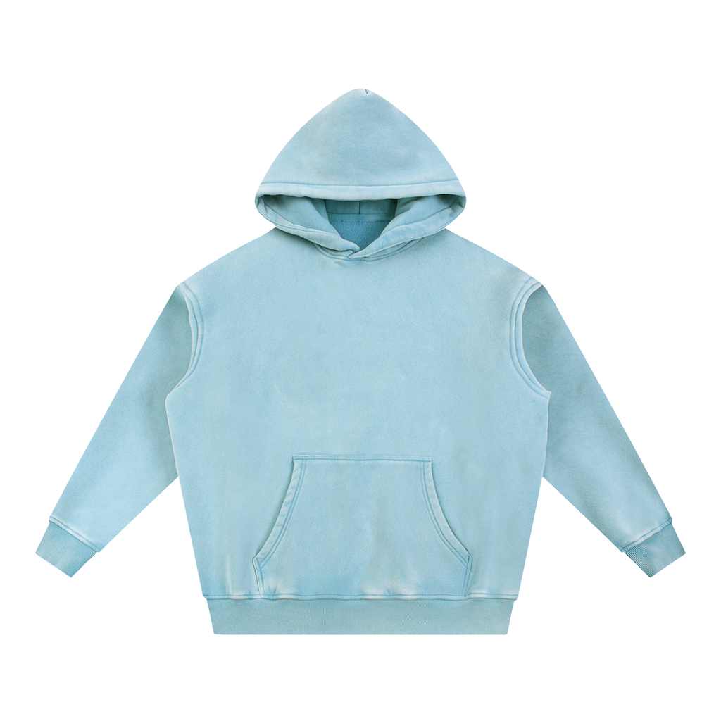HEART&FAITH  Snow Wash Fleece Oversize Hoodie - Light Colors