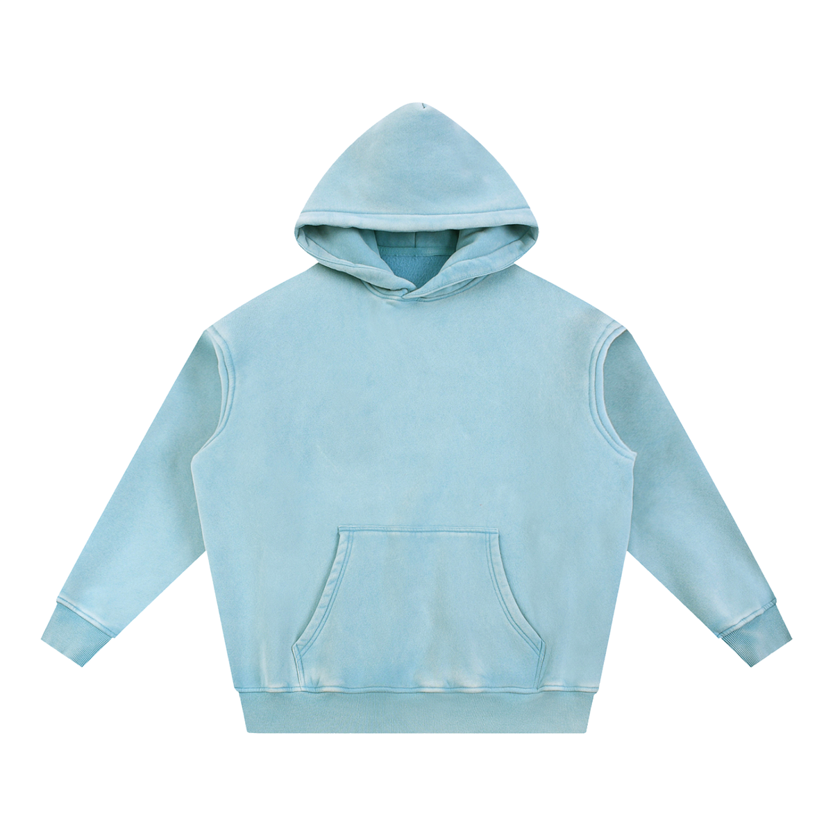 HEART&FAITH  Snow Wash Fleece Oversize Hoodie - Light Colors