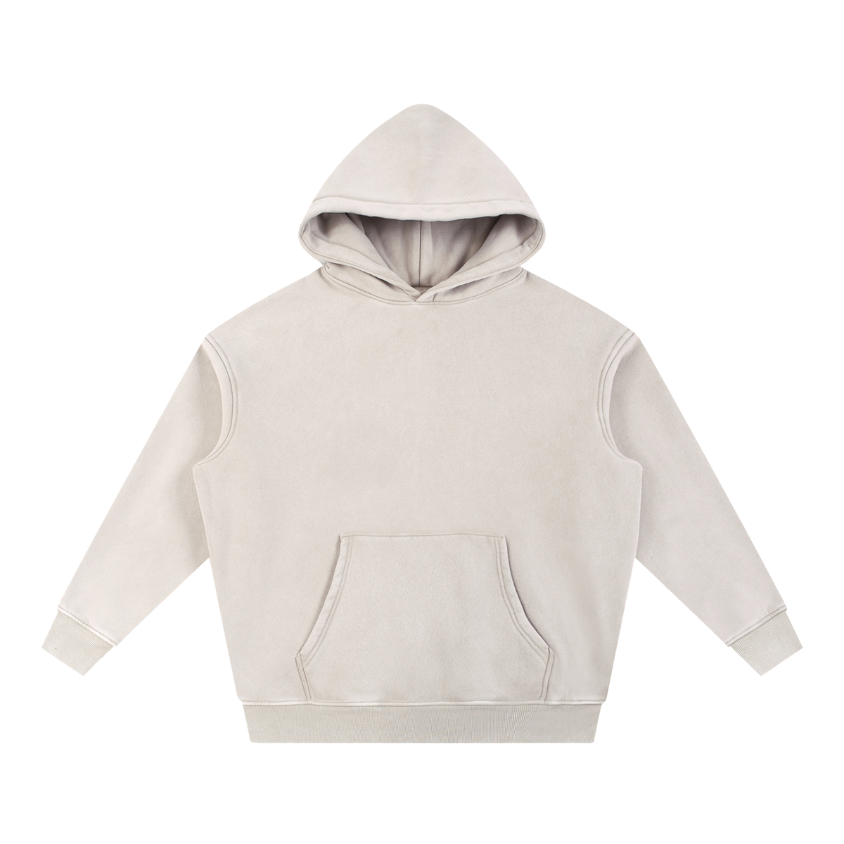 HEART&FAITH  Snow Wash Fleece Oversize Hoodie - Light Colors